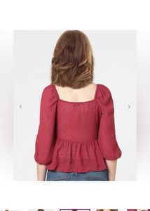 JDY BY ONLYSwiss-Dot Peplum Top