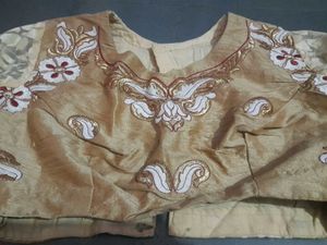 Designer Maroon Sares With Stiched 3/4blouse