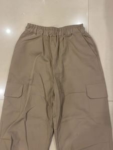 Beige Cargo Pants
