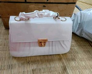 Chic White Top Handle Bag