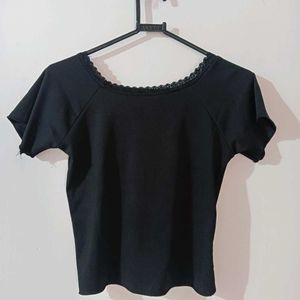 Black lace top