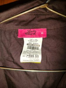 Stylish Black Button-Down waist embracing long top