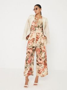 VINTAGE ROMANCE FLORAL JUMPSUIT