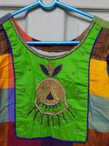 Stitched Cotton 3 Piece Churidar Set
