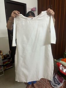 Plain White Kurta