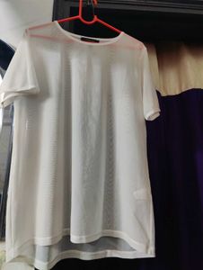 Sheer White Tshirt