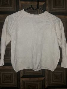 Rust Textured Dot Sweater