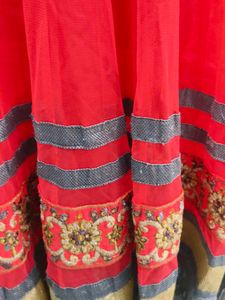 Red Embroidered Lehenga Choli