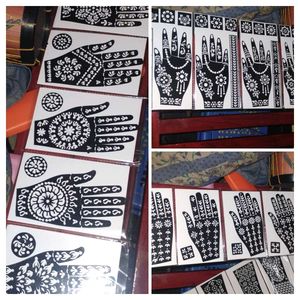 Mehndi Tattoo Stencil Set