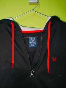 Allen Solly Junior Boy&#39;s Black Cotton Sweatshirt