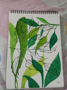 Leaves Aesthetic Painting