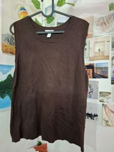 Coffee Brown Vest ☕️꒰ᐢ. .ᐢ꒱