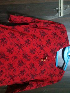 Pure Rayon High Quality Material Red Umbrella Kurt