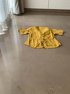 Lovely Mustard Cord Set With Top And Bottom