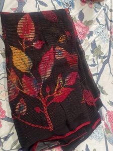 Elegant Leaf Print Dupatta