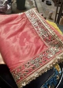 Tissue Pink Saree