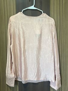 H&M Blush Long Sleeve Top