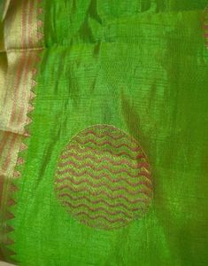 Green Silk Saree With Blouse