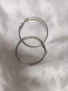Silver Hoop Earrings