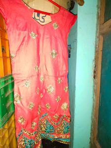Coral Kurta Set ( Unused)