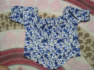 Floral Print Crop Top