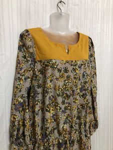 Multi Colour Long Sleeve Dress