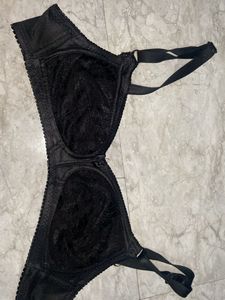 Black Lace Bra