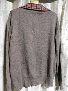 Vintage Plaid Quarter-Zip Sweater