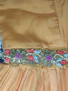 Floral Print Anarkali Dress