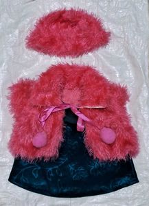 Pink Fuzzy Bolero Shrug