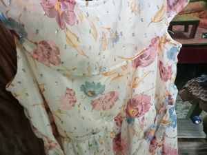 Floral Chiffon Maxi Dress