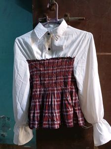 Top White And Beidge Mix For Younger Girl