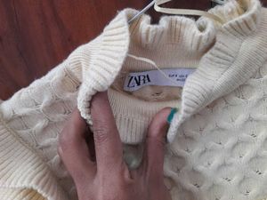 New Arrivals 00&#39;s Ivory frill design knit sweater