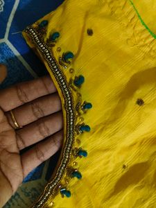 Yellow Embroidered Kurta
