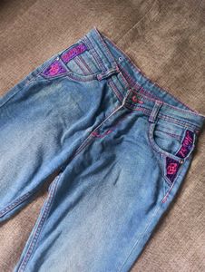 denim pink jean | skinny | women