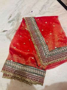 Bridal Pink Embroidered Saree