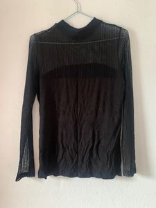 Sheer Shein Black Top