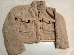 Cozy Beige Sherpa Jacket