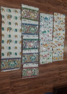 Half white Kalamkari model unique designs