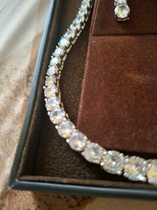 Yellow Chimes American Diamond Set Rhodium Plated