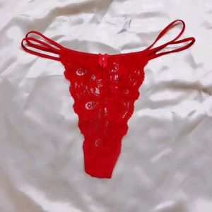 Red Lace Thong panty