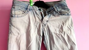 Blue And White 🤍 Combination Man Jeans , Size 38