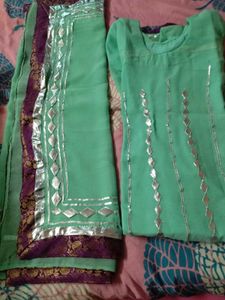 Gott Patti Kurti With Dupatta