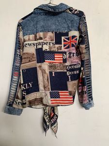 Denim Shirt Style Top