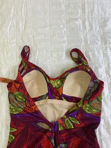 Patterned One Piece bodysuit/Swimsuit size M