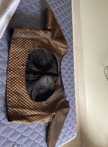 Black Colour Padded Saree Blouse