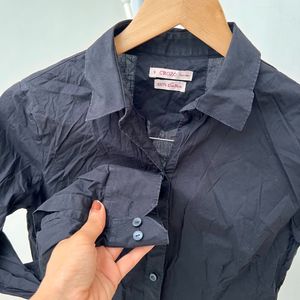 Classic Black Button-Down Shirt