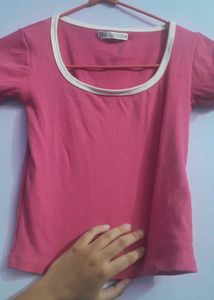 zara ribbed top