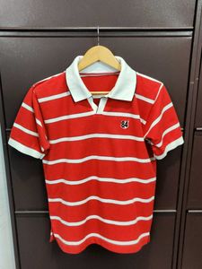 Striped Red Polo T-Shirt