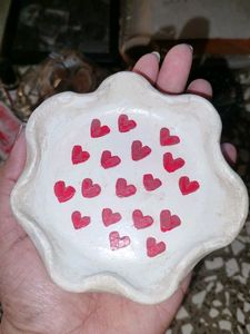 DIY Heart Decorated Decorative Plate